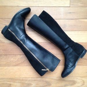 Kate Spade Saturday Black Leather Riding Boot GUC