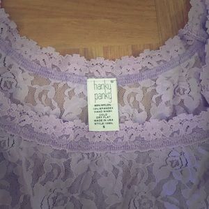 Hanky Panky Periwinkle Small Lace Cami