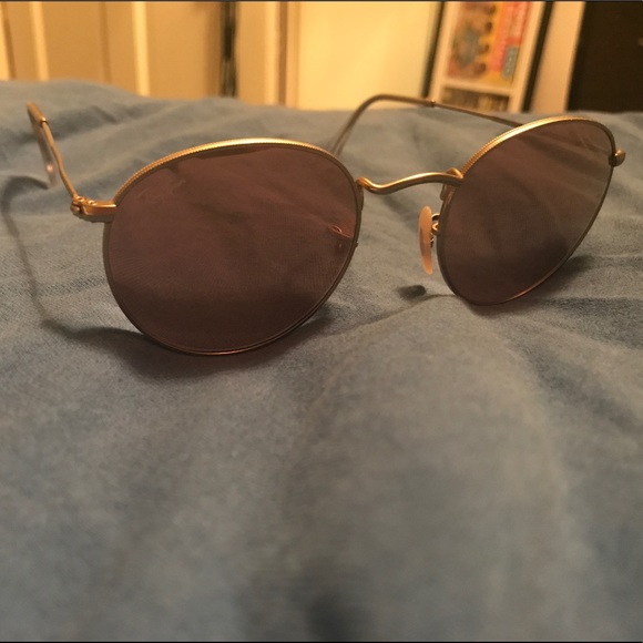 Mirrored Rose Gold Ray Bans RB3447N 47