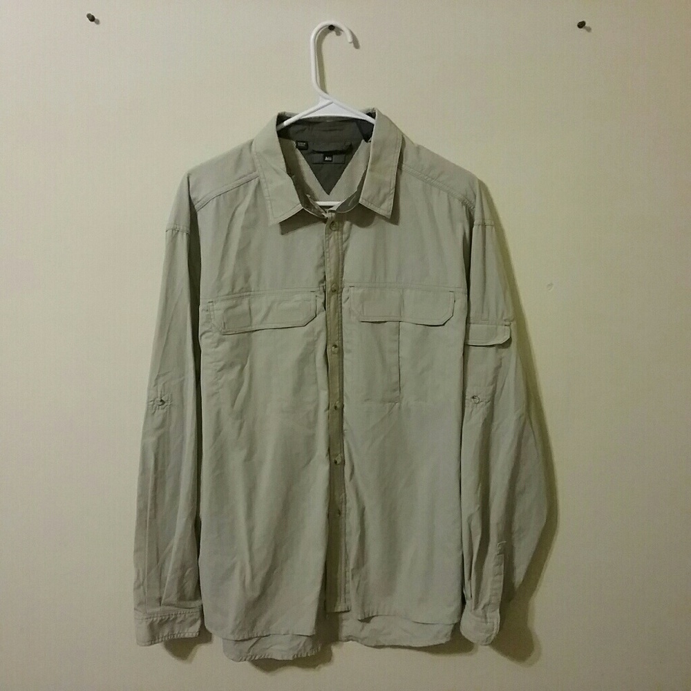 REI Jacket Size LARGE Weather Proof UPF 50+