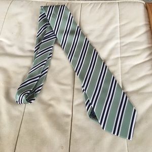 Sea green and blue tie