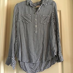 Used. Merona checkered top.