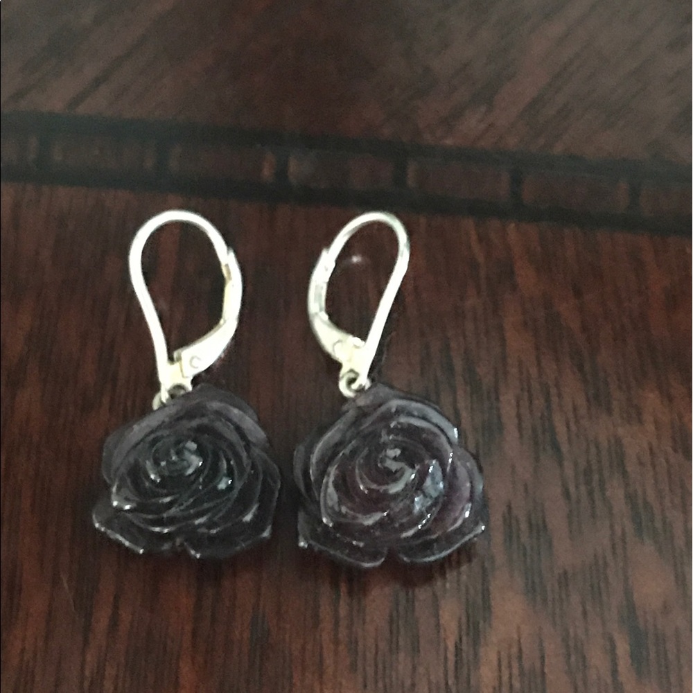 Rose earrings
