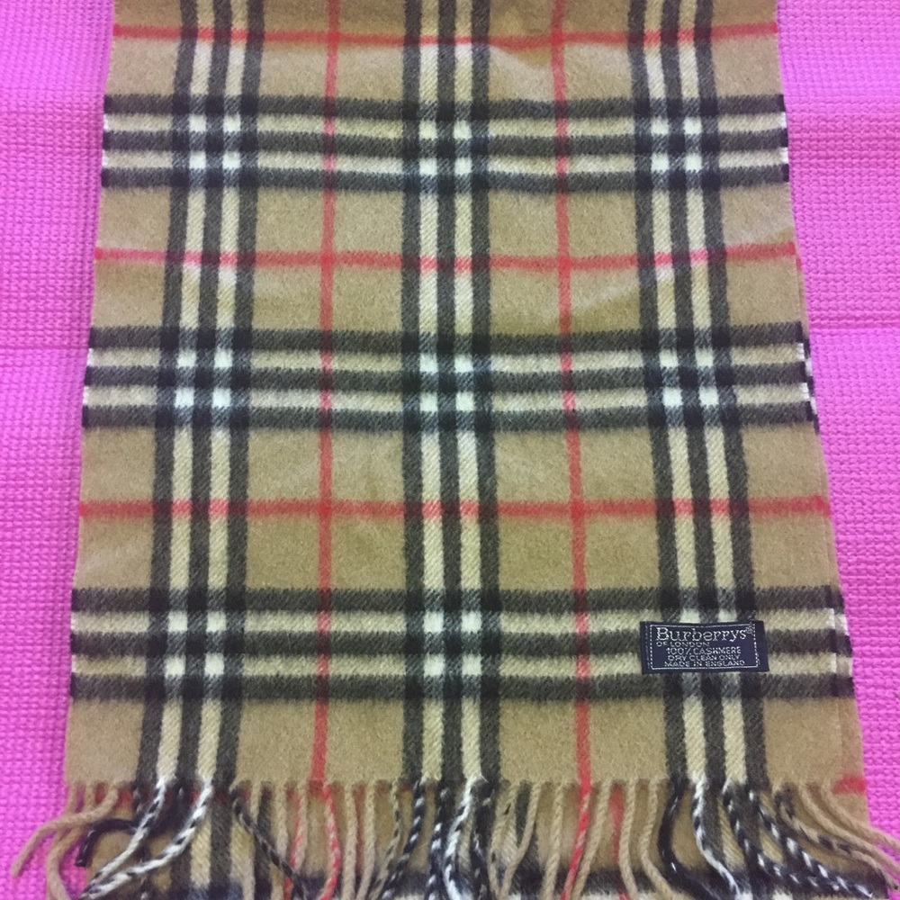 Authentic Burberry "The Mini" cashmere scarf