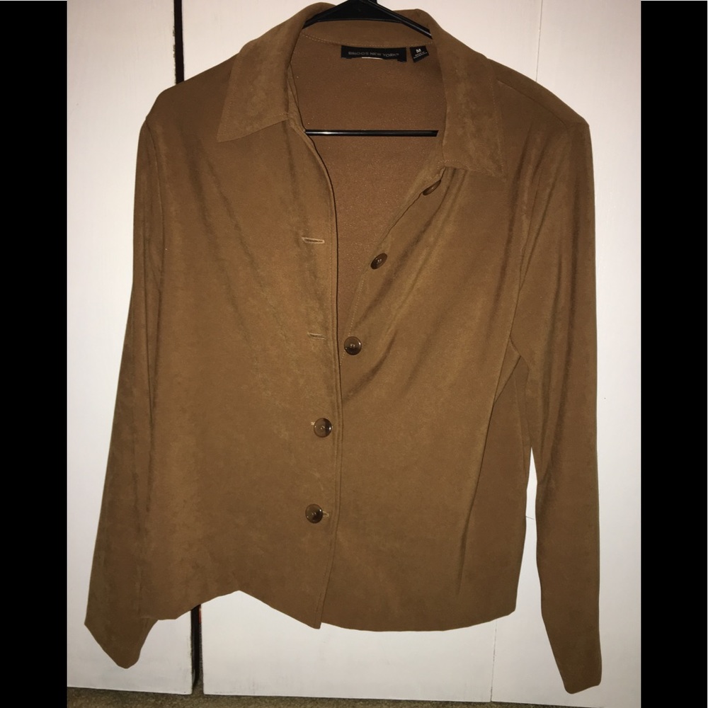 Women's Tan Buttton Up Jacket