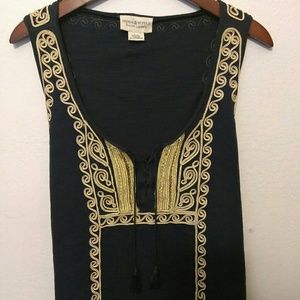 Ralph Lauren Denim & Supply Blue Gold Shirt Blouse