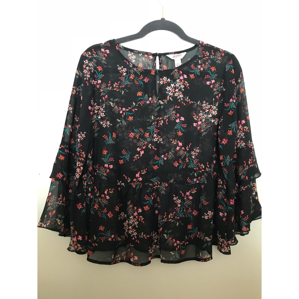 Sheer Floral Top