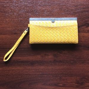 Mustard Wristlet Clutch Wallet