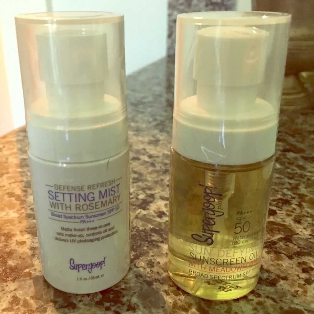 NEW Supergoop Refresh & Supergoop Sunscreen + gift