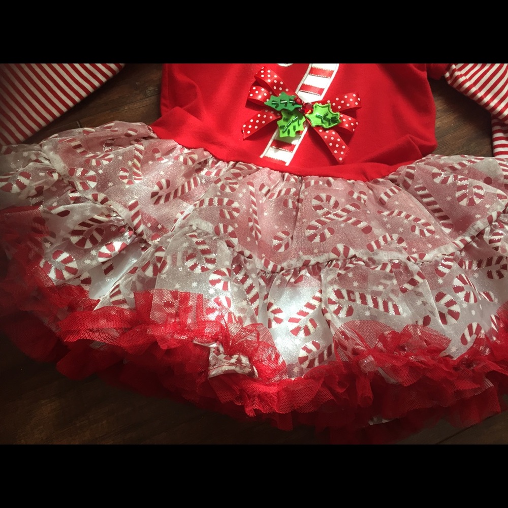 3T little girls Christmas outfit - Picture 2 of 4
