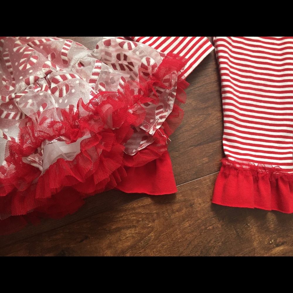 3T little girls Christmas outfit - Picture 3 of 4
