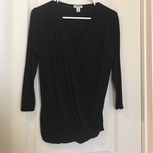 Black criss cross shirt