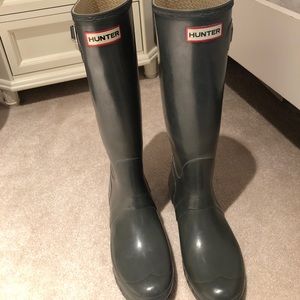 Grey hunter boots