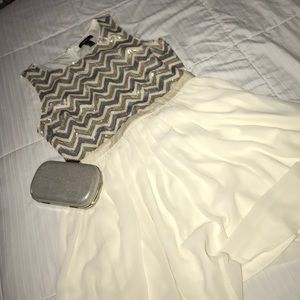 Forever 21 formal wear dress and clutch Bundle