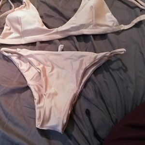 Cheeky gold swimsuit