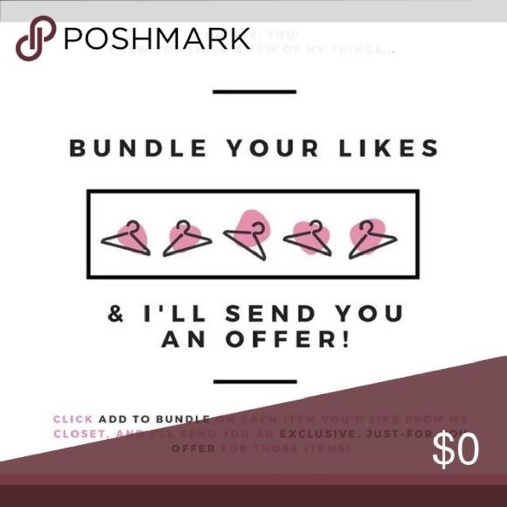 Bundle your likes and I'll send you an offer 💕