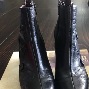Black leather ankle boots from Nordstroms