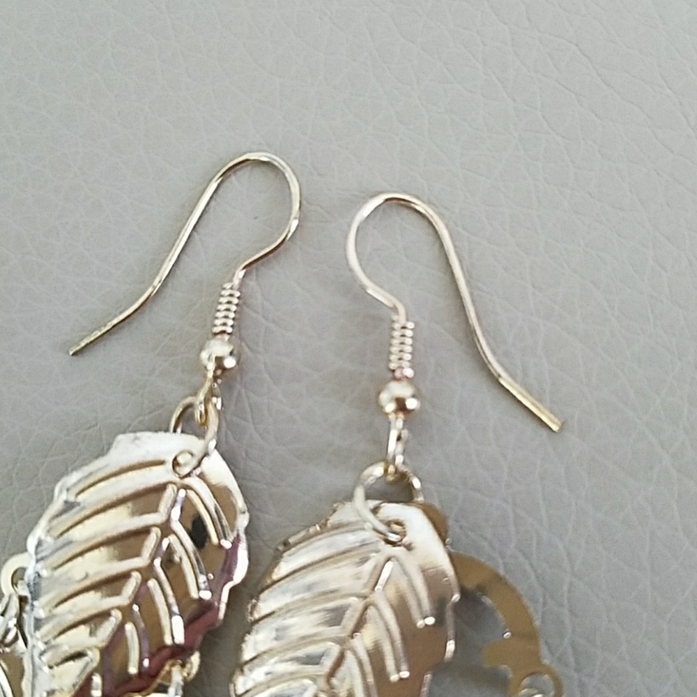 ✴GOLDEN LEAVES EARRING - Picture 7 of 7