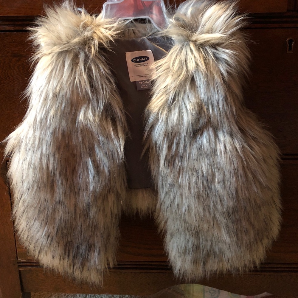 Faux fur vest