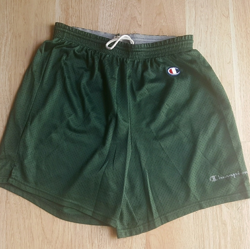 Vintage Champion Athletic Shorts Sz 32-34 Green