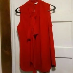 Sleeveless red new york and co