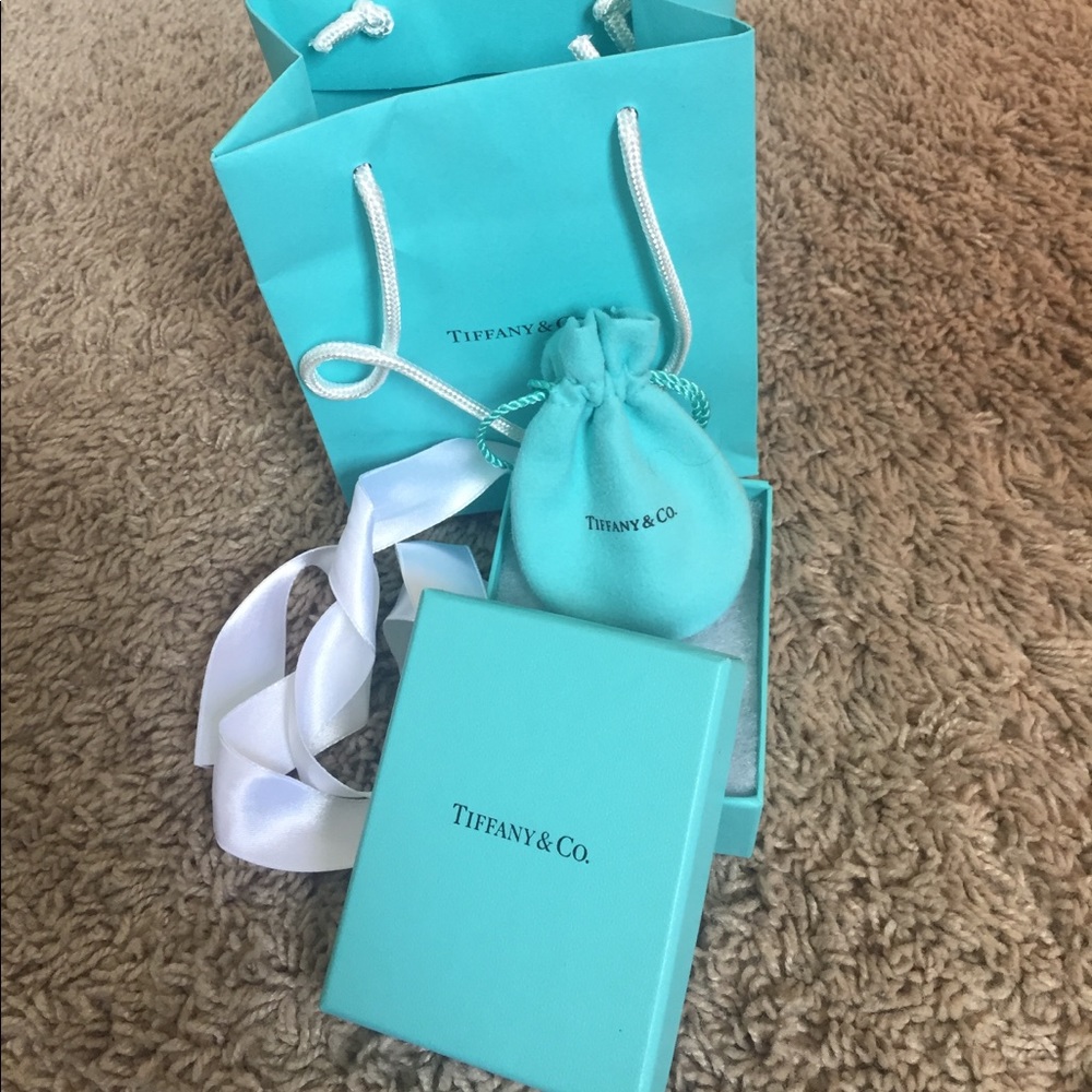 Tiffany and Co. box + bow, bag, dust bag