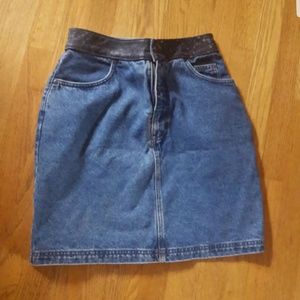 Harley Davidson denim skirt