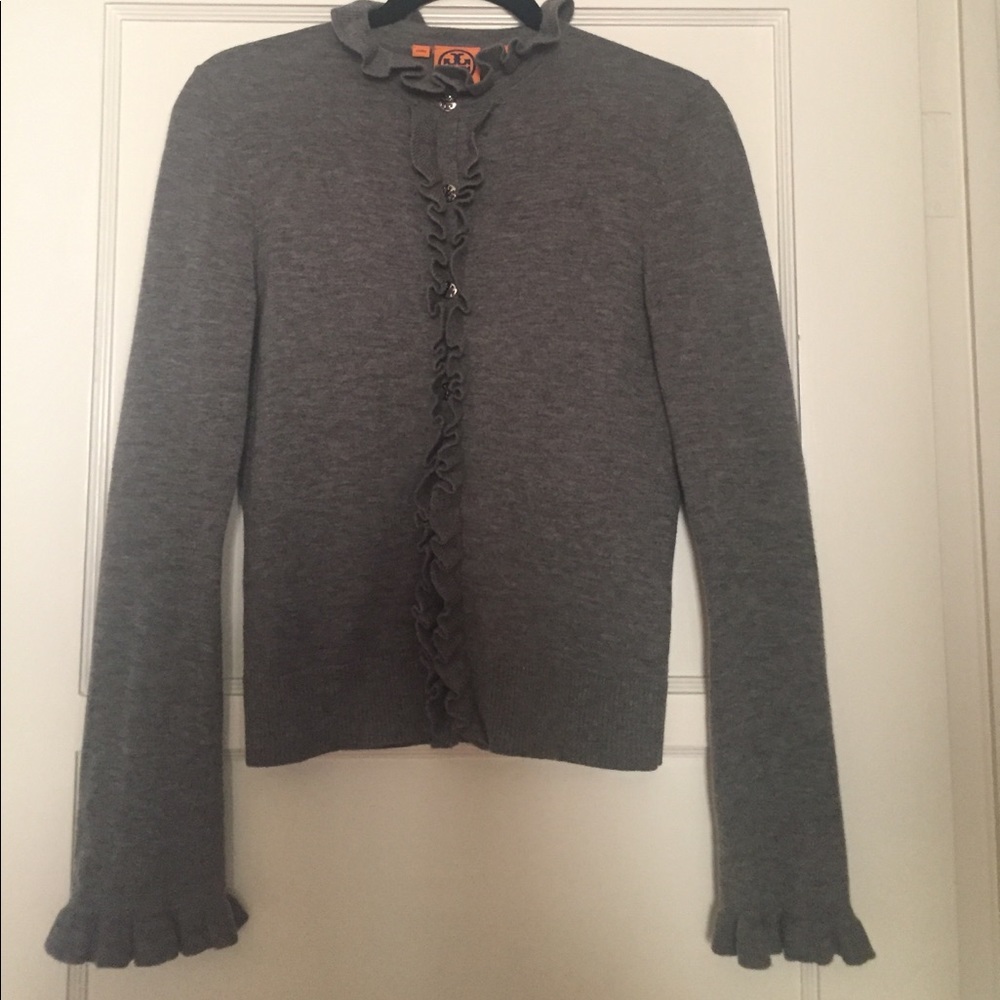 Tory Burch ruffle cardigan