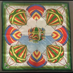 Authentic Hermès spinnaker silk scarf