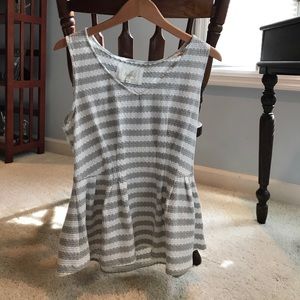 Anthropologie peplum top