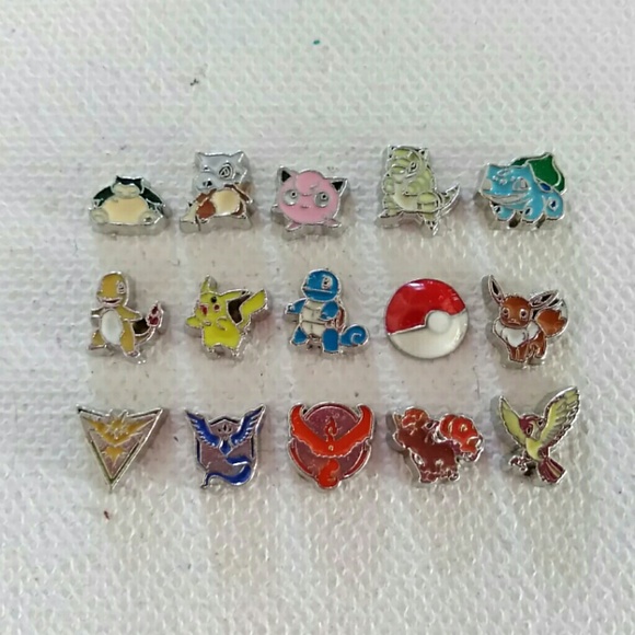 Pokemon Stainless steel Floating Memory lockets - Picture 2 of 3