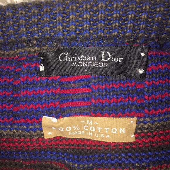 Vintage Christian Dior Oversized Knit  Sweater - Picture 4 of 5