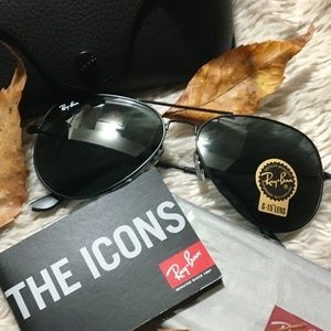 💯Ray Ban Sunglasses RB3025 BLACK on BLACK ❤️ 💯Ray Ban Sunglasses RB3025 BLACK on BLACK ❤️