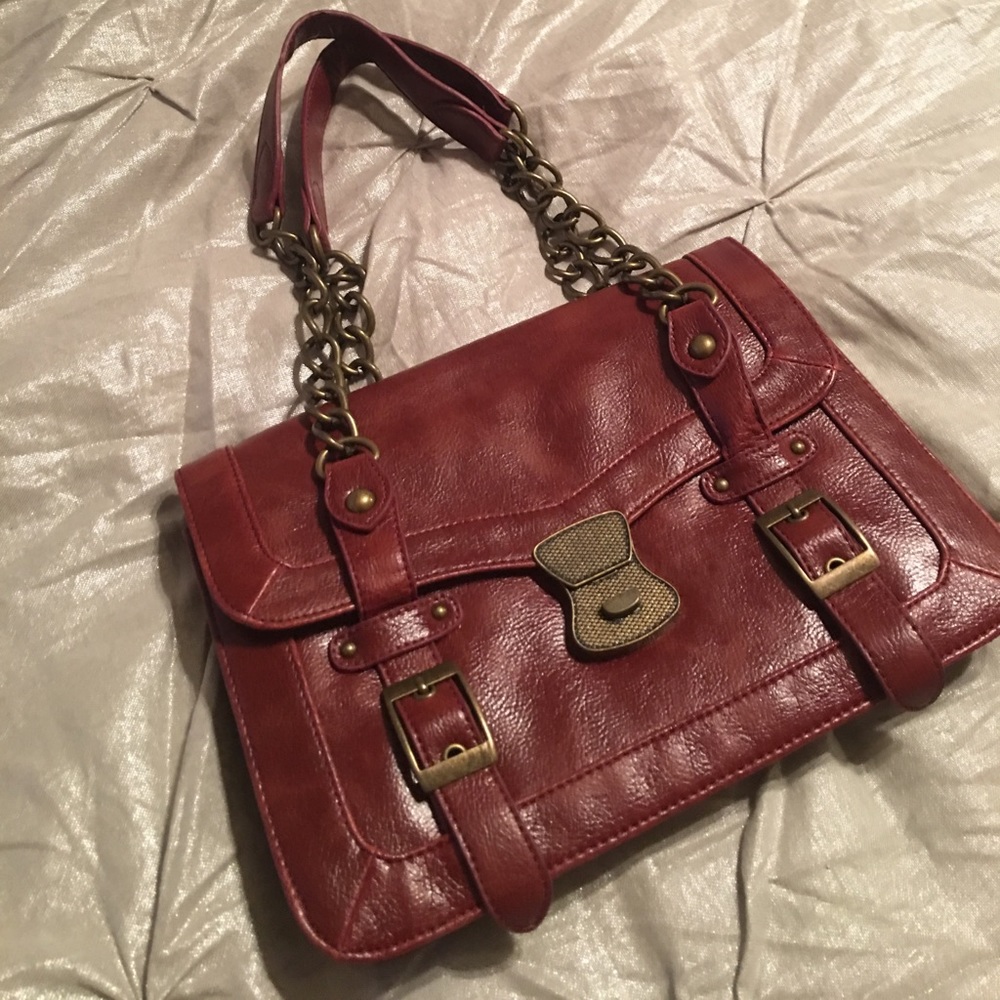 Deena & Ozzy vegan leather handbag chain purse