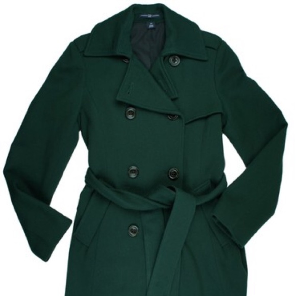 GAP Hunter Green 3/4 Trench Coat.