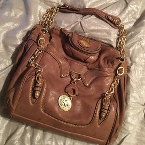 Juicy couture equestrian page boy leather handbag