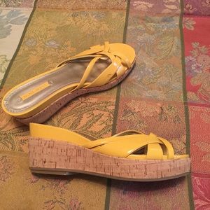 Nine West wedges in yellow