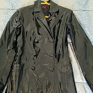 Tripp NYC full length vinyl coat
