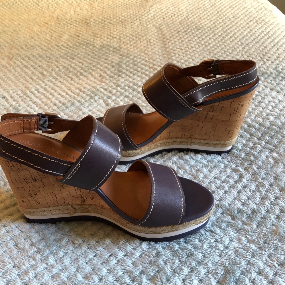 Franco Sarto Platform Wedge Sandal Sz 9