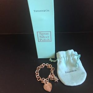 Tiffany & Co. charm bracelet with silver polish