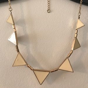Gold and Cream Statement Necklace