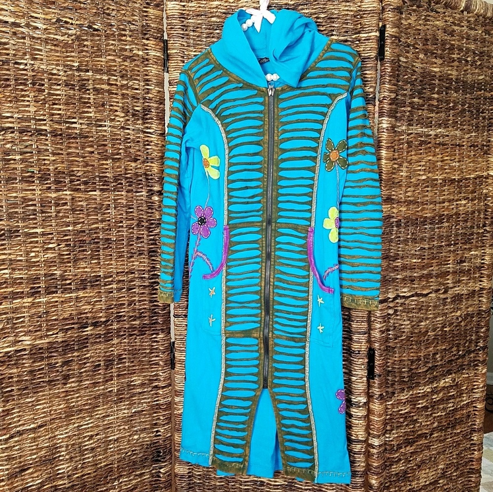 Boho duster hoodie