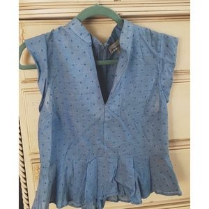 NWOT anthro lightweight peplum top