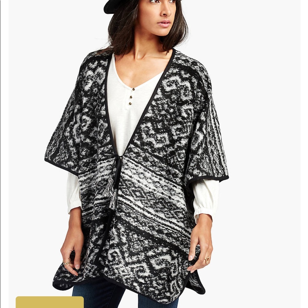 ‼️3/$20‼️Lucky Brand Blanket Poncho One Size