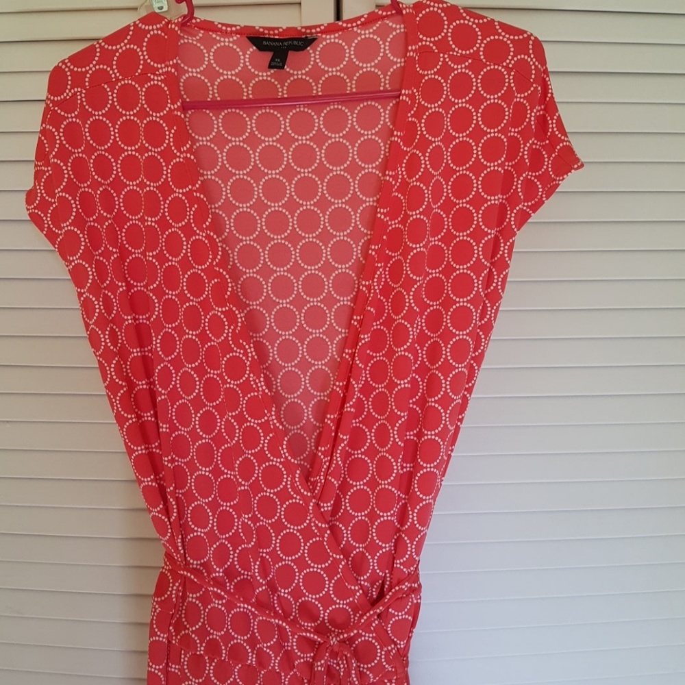 NWOT Creamcicle wrap dress