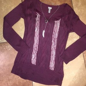 Plum sweater