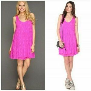 Free People pink swing dress Medium