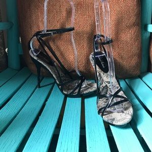 Michael Antonio Black Strappy Pumps