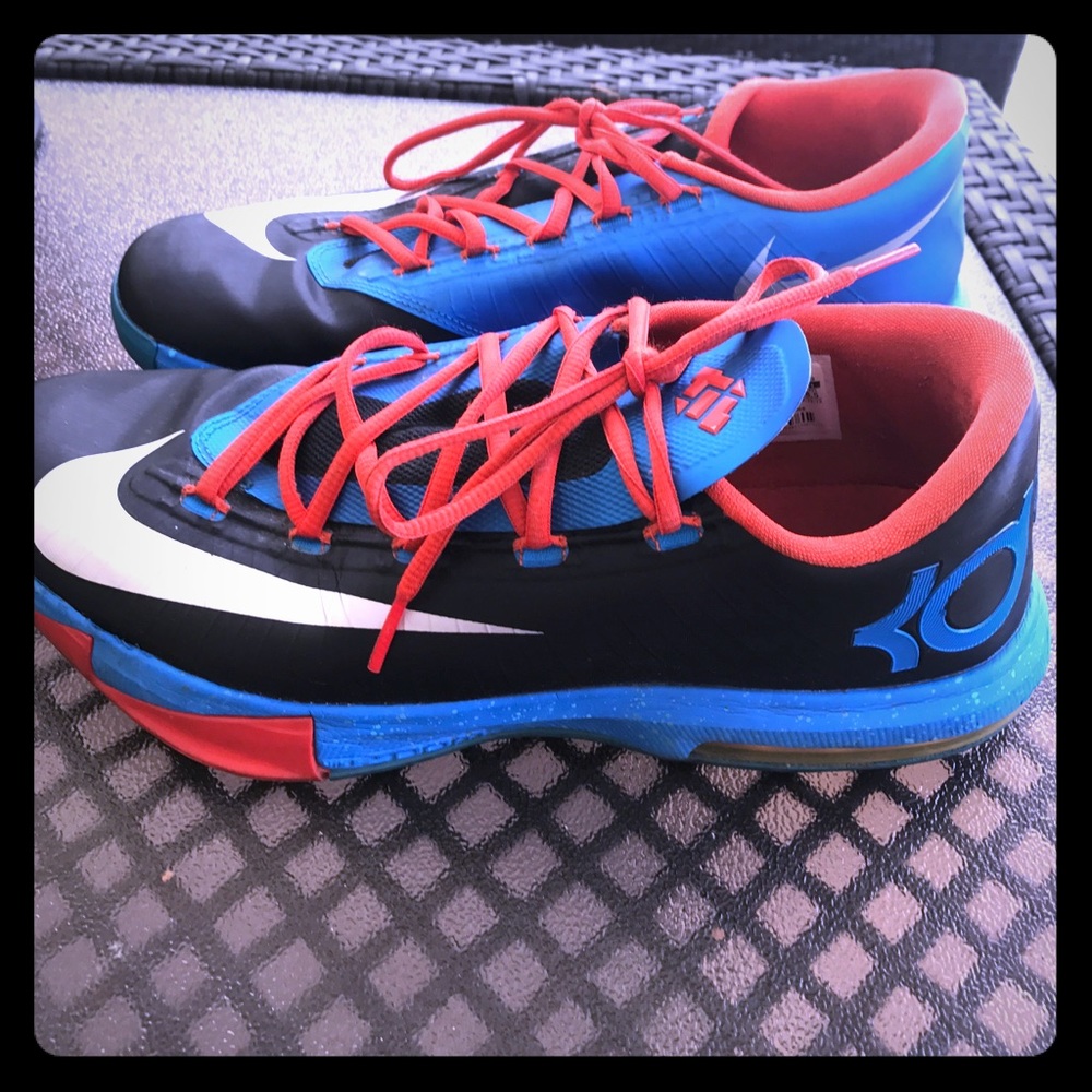 Nike KD 6 Away Black/ Orange-Blue