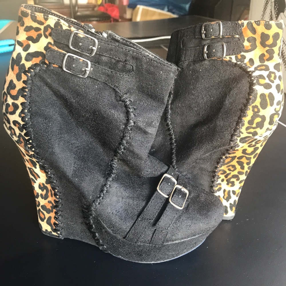 Ankle Wedge Boots